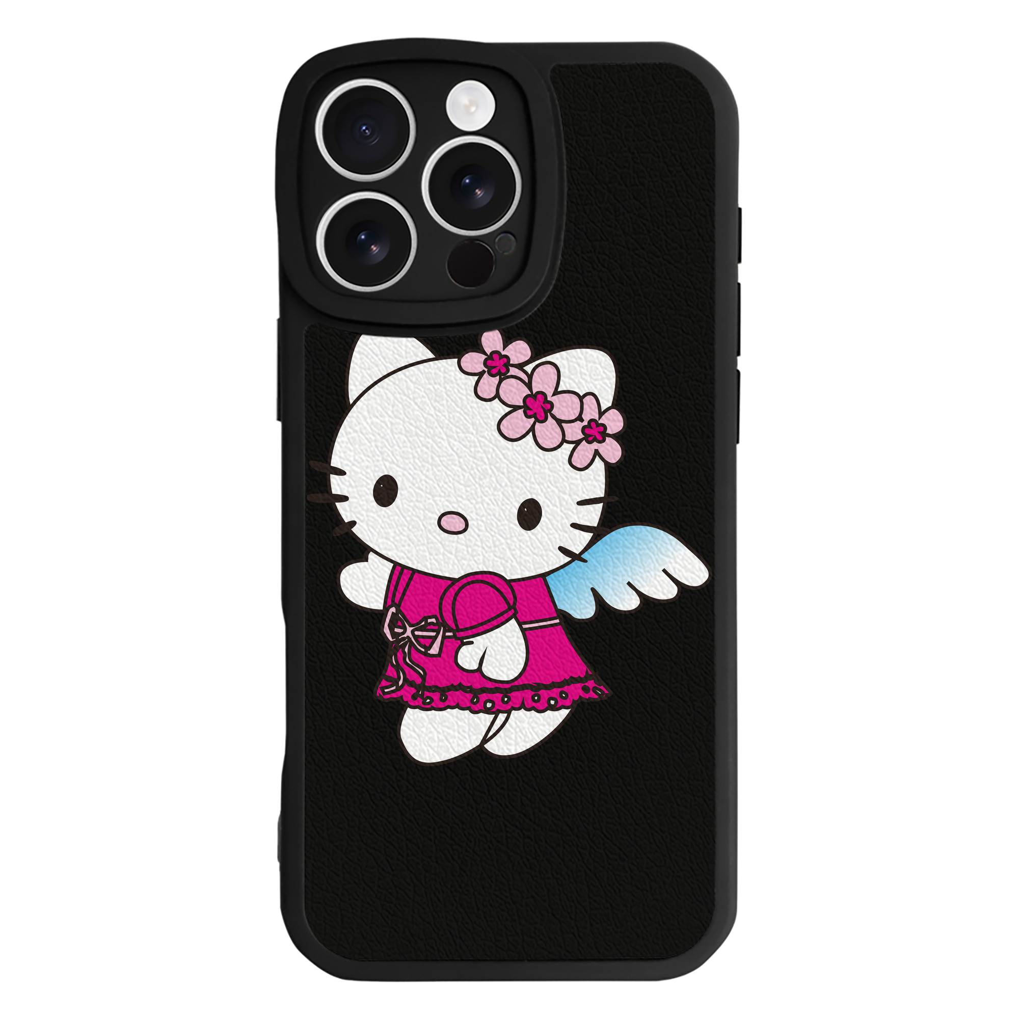（画像用） Hello Kitty ハローキティ 【iPhone 16シリーズ対応】シリコンスマホケース（レザー調） 材質：シリコン